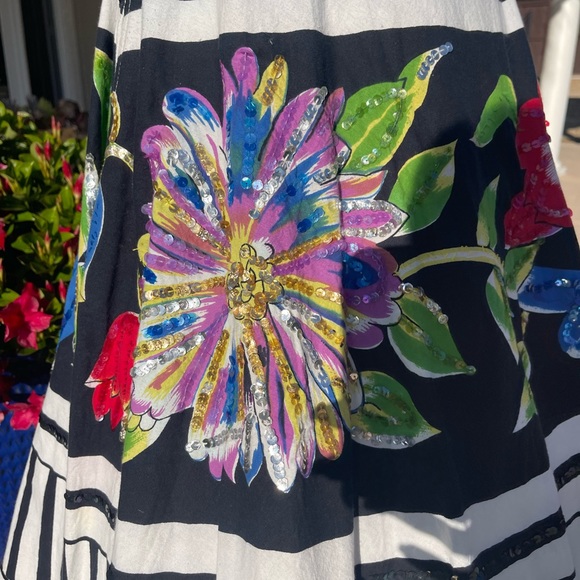 ❤️🖤🩷 Retro Sequin Skirt S/M - Picture 2 of 4